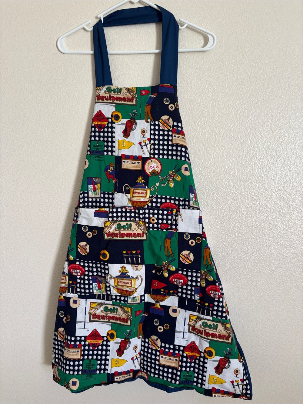 Golf Theme Patterned Cooking Apron